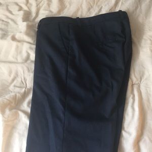 Navy blue work slacks